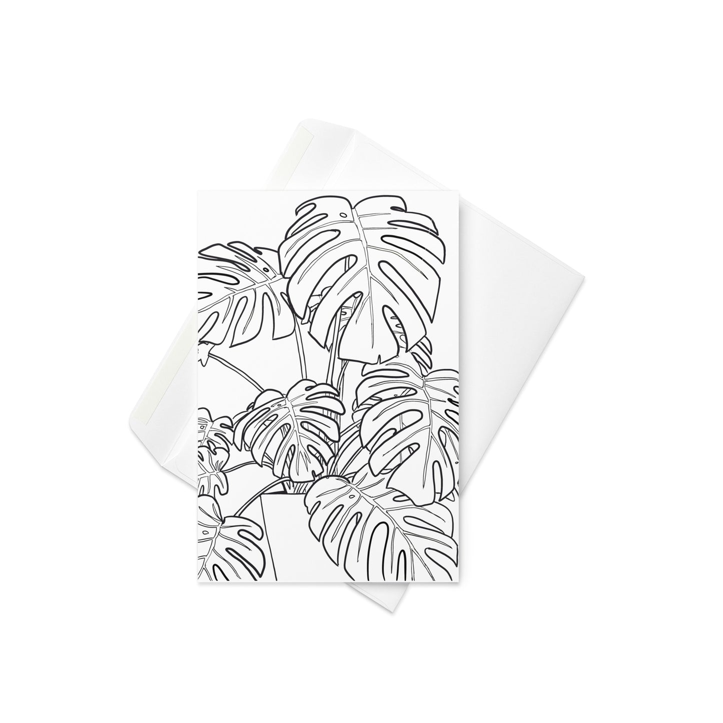 Bold black and white line drawing of a cheese plant (Monstera) – minimalist and modern
Understated, stylish, and effortlessly cool – this card features a bold line drawing of the iconic cheese plant, also known as Monstera. The minimal black and white design makes it perfect for plant lovers, modern decor fans, or anyone who appreciates elegant simplicity.
🖤 Clean and modern black and white line art
🌿 Inspired by the beloved Monstera (cheese plant)