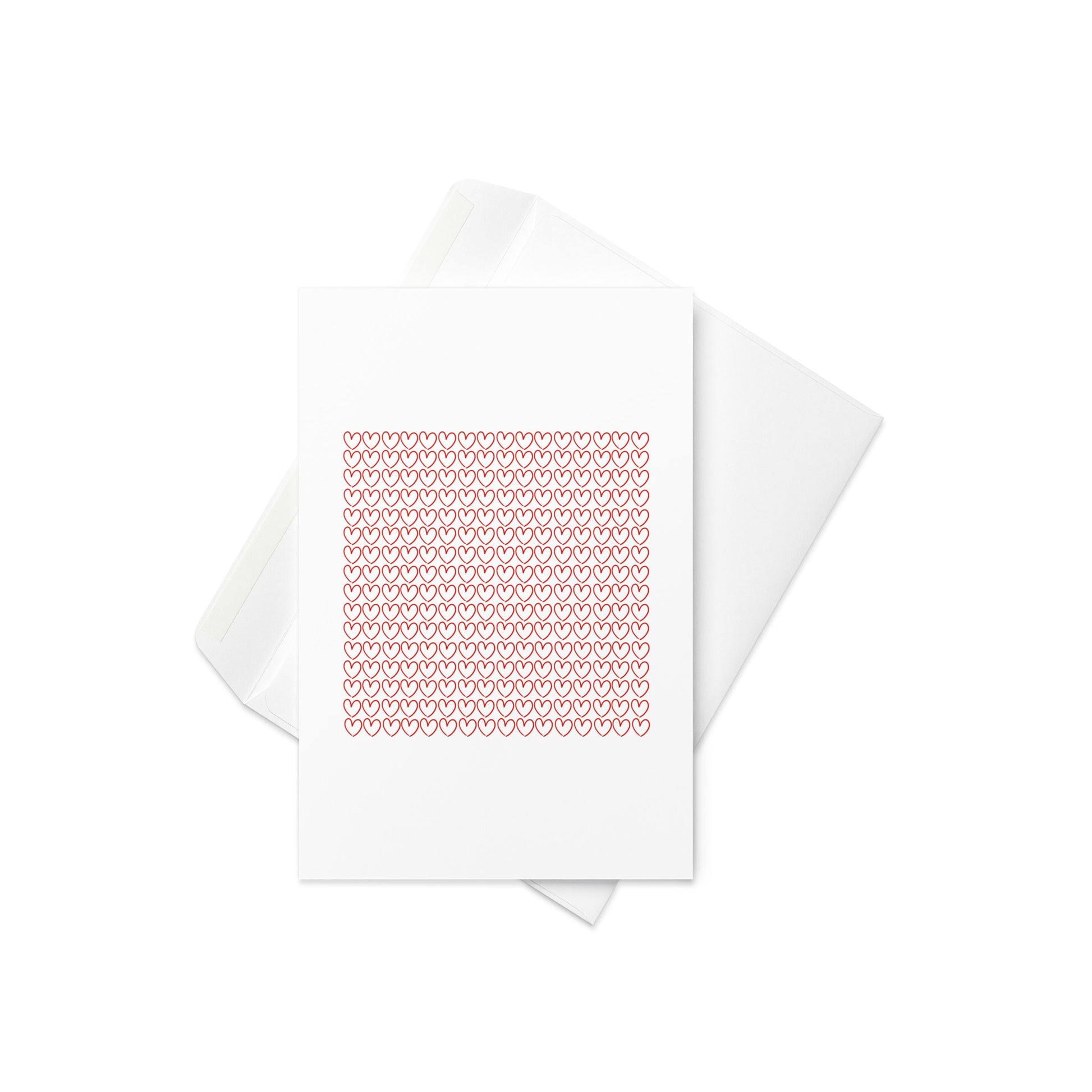A grid of cute, illustrated little love hearts in a variety of colours

Perfect for any occasion that calls for a little love and colour! This charming card features a grid of tiny love hearts in vibrant hues, making it ideal for sending heartfelt messages to someone special. Whether it's for Valentine’s Day, an anniversary, or just because, this simple yet striking design says it all.