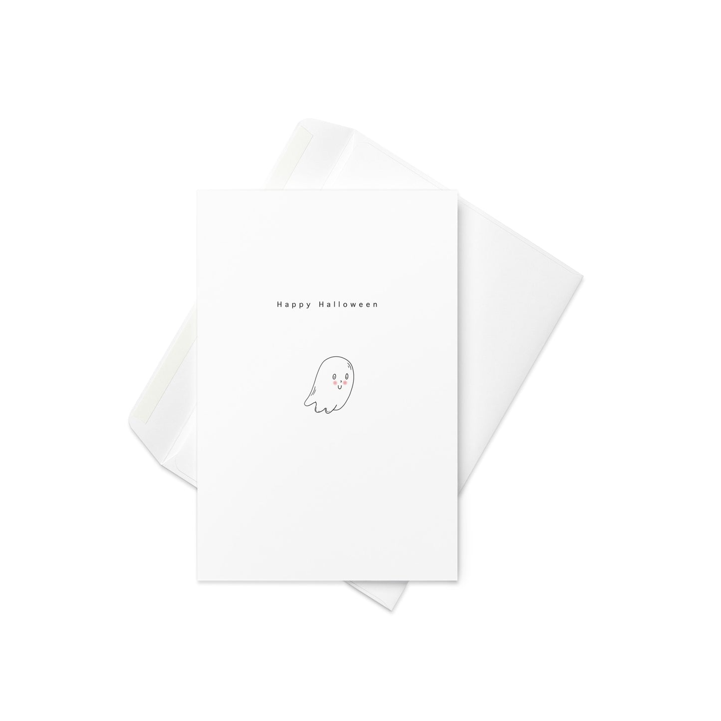 “Happy Halloween” with a sweet little line drawing of a ghost

Simple, spooky, and oh-so-charming! This minimalist Halloween card features a delicate line-drawn ghost that’s more cute than creepy. Perfect for sending a seasonal hello, a thoughtful October greeting, or just letting someone know you're thinking of them during spooky season.

🎃 Ideal for Halloween lovers, ghost enthusiasts, or anyone who appreciates minimalist art